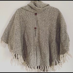 Hand woven pancho from Mexico, Oxaca